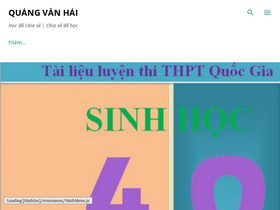 'quangvanhai.net' screenshot