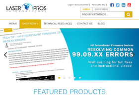 'laserpros.com' screenshot