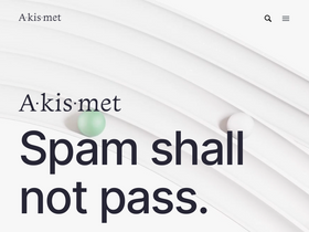 'akismet.com' screenshot