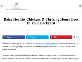 'heritageacresmarket.com' screenshot