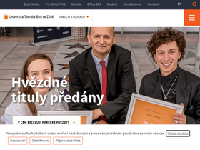 'ects.utb.cz' screenshot