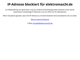 'elektromax24.de' screenshot