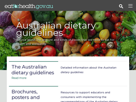 'eatforhealth.gov.au' screenshot