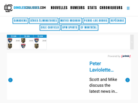 'danslescoulisses.com' screenshot