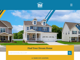 'lgihomes.com' screenshot