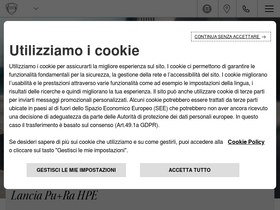 'lancia.it' screenshot