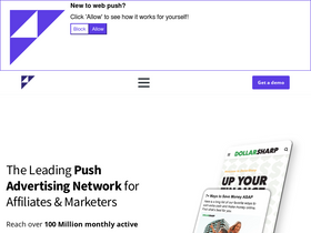 'pushnami.com' screenshot