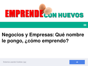 'emprendeconhuevos.com' screenshot