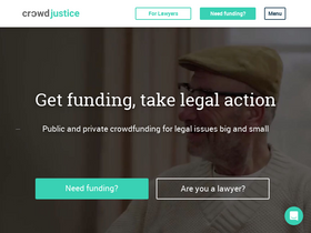 'crowdjustice.com' screenshot