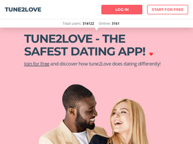 'tune2love.com' screenshot