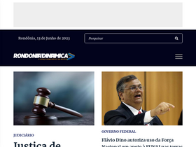 'rondoniadinamica.com' screenshot