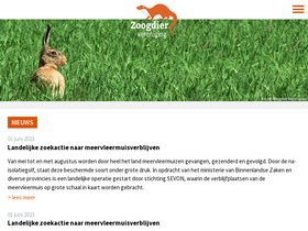 'zoogdiervereniging.nl' screenshot