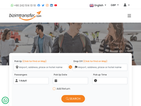 'bizimtransfer.com' screenshot