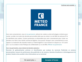 'meteo.pf' screenshot