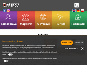 'prerov.eu' screenshot