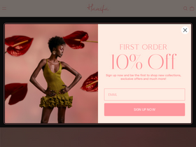 'hanifa.co' screenshot