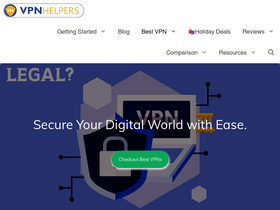 'vpnhelpers.com' screenshot