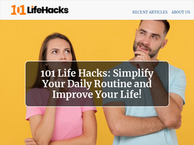 '101lifehacks.com' screenshot