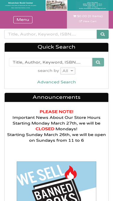 montclairbookcenter.com
