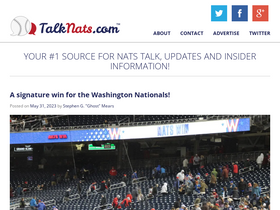 'talknats.com' screenshot