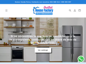 housefactoryelectrodomesticos.com homepage screenshot