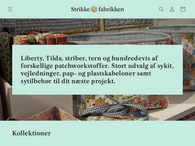 strikkefabrikken.dk homepage screenshot