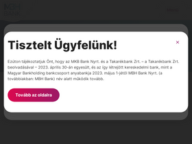 'takarekbank.hu' screenshot