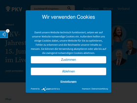 'pkv.de' screenshot