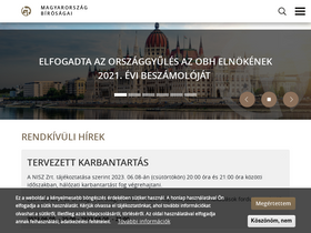 'birosag.hu' screenshot