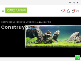 'acuariosplantados.com.ar' screenshot