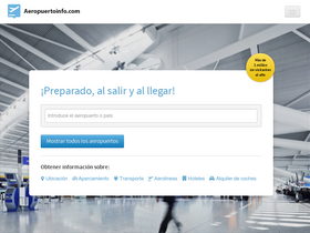 'aeropuertoinfo.com' screenshot