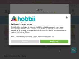 'hobbii.es' screenshot