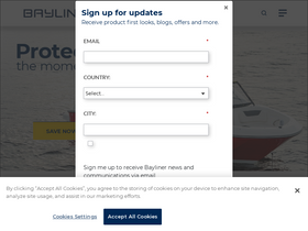 'bayliner.com' screenshot