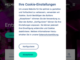 'helmholtz.de' screenshot