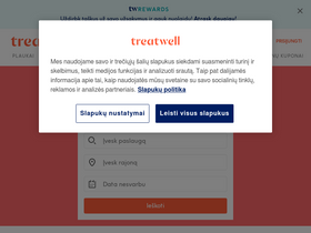'treatwell.lt' screenshot
