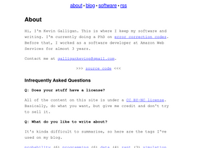 'kevingal.com' screenshot