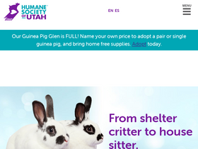 'utahhumane.org' screenshot