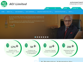 'aci-bd.com' screenshot