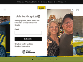 Charlie Bee Company website screenshot