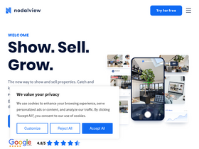 'nodalview.com' screenshot