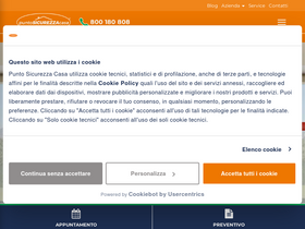 'puntosicurezzacasa.it' screenshot