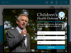 'childrenshealthdefense.org' screenshot