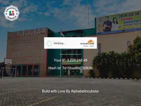 'raharja.ac.id' screenshot