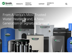 'aosmithatlowes.com' screenshot