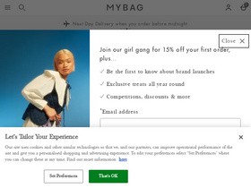 'mybag.com' screenshot