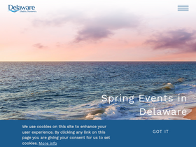 'visitdelaware.com' screenshot