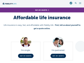 'fidelitylife.com' screenshot