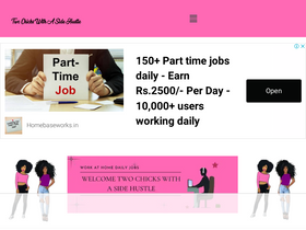 'twochickswithasidehustle.com' screenshot