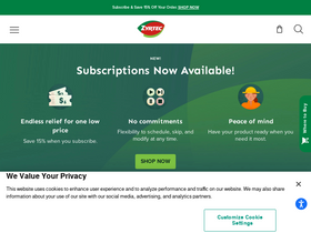 'zyrtec.com' screenshot