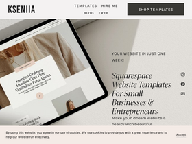 'kseniiakrasilich.com' screenshot